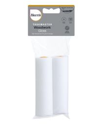 Harris Taskmaster Woodwork Gloss Roller Cover - 2 pack - 110mm